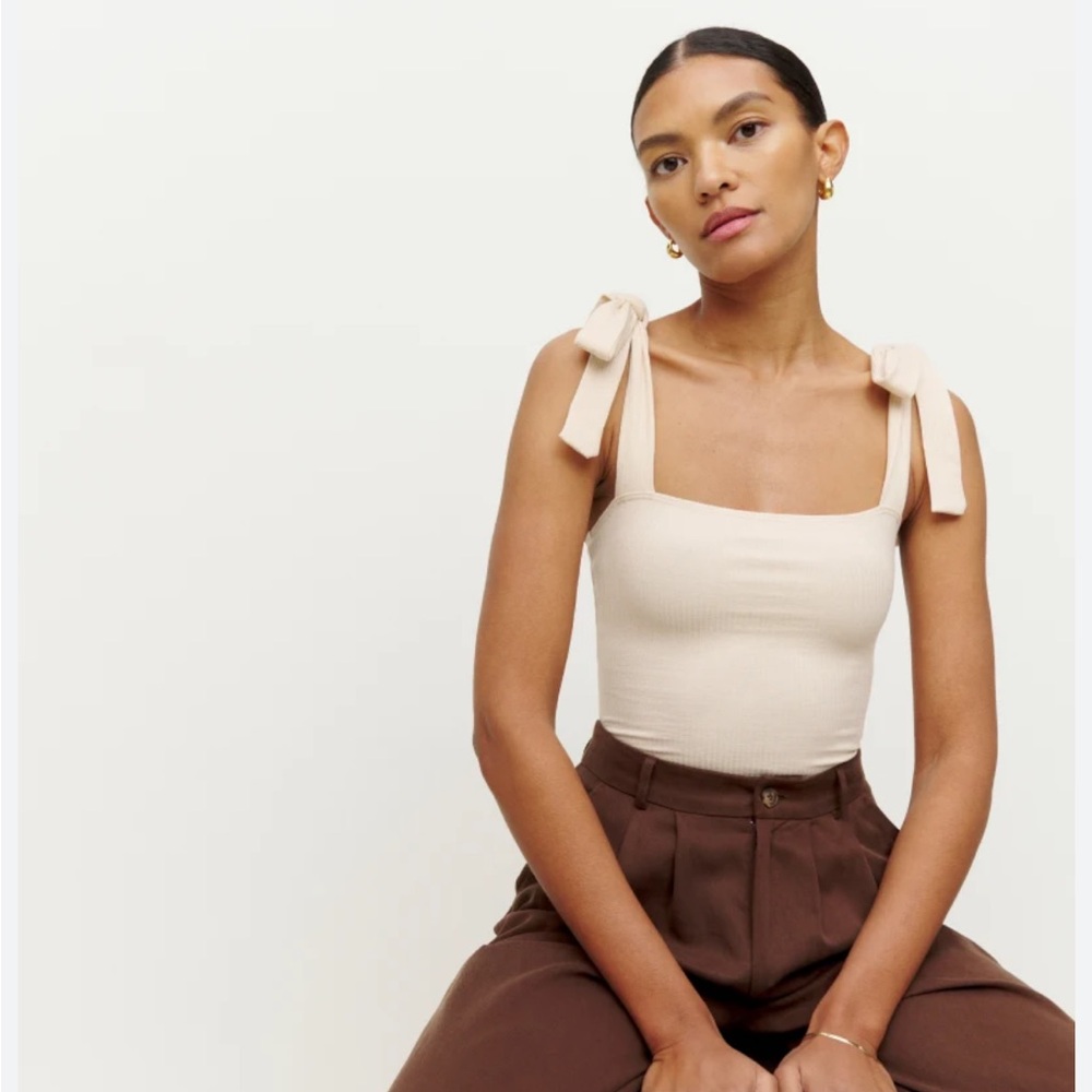 Reformation Canyon Knit Tie-Strap Tank